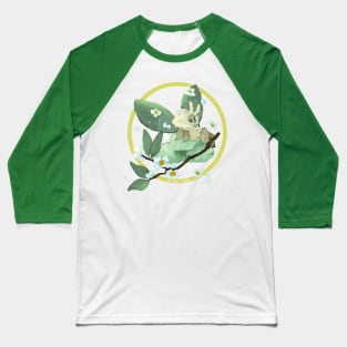Green Tea Mochi Moth Baseball T-Shirt